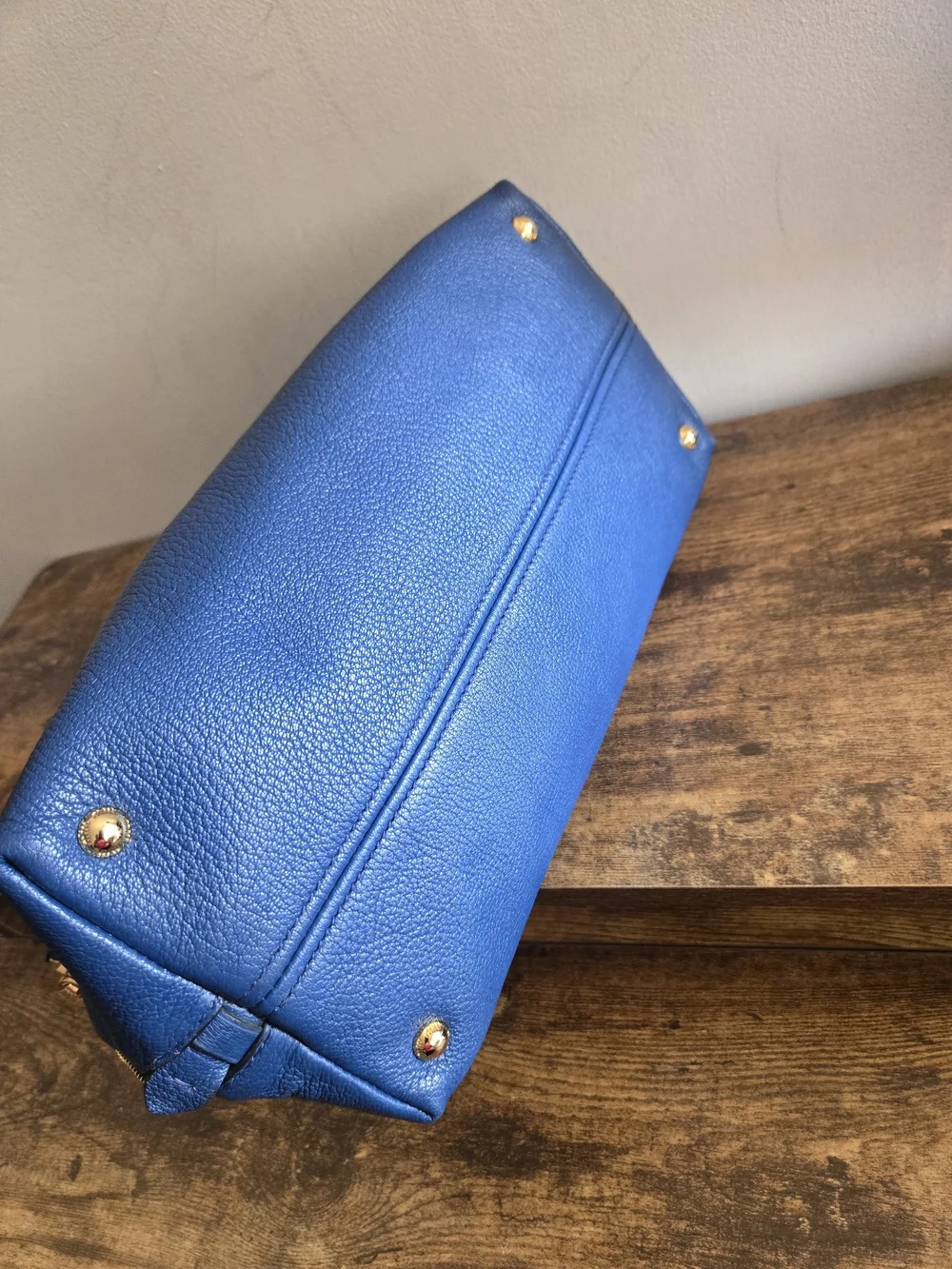 Miu Miu Navy Leather Top-Handle Satchel